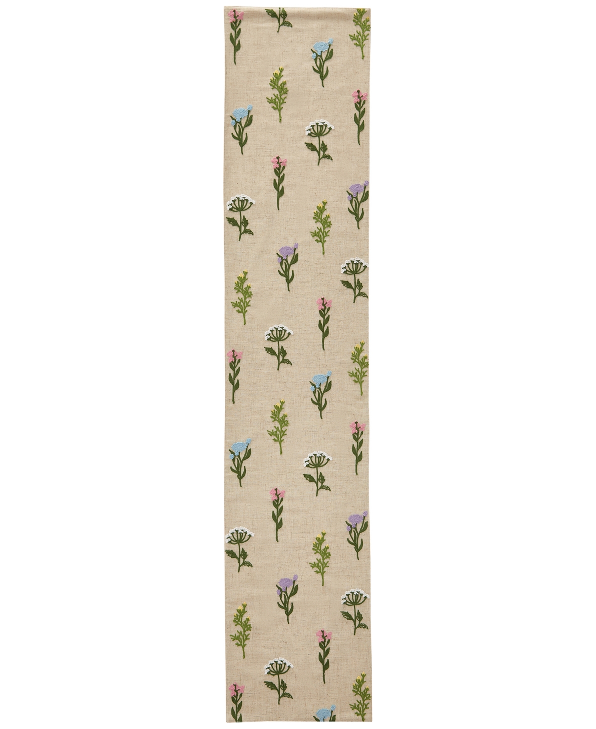 Elrene Nellie Embroidered Fabric Runner, 14" X 72" In Multi