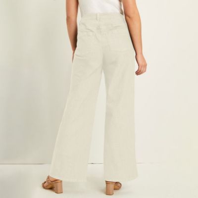 Women's June + Vie Curvie Fit Wide-Leg Jeans