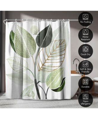 71x74 Forest Bouquet Shower Curtain - 100% Polyester Shower Curtain