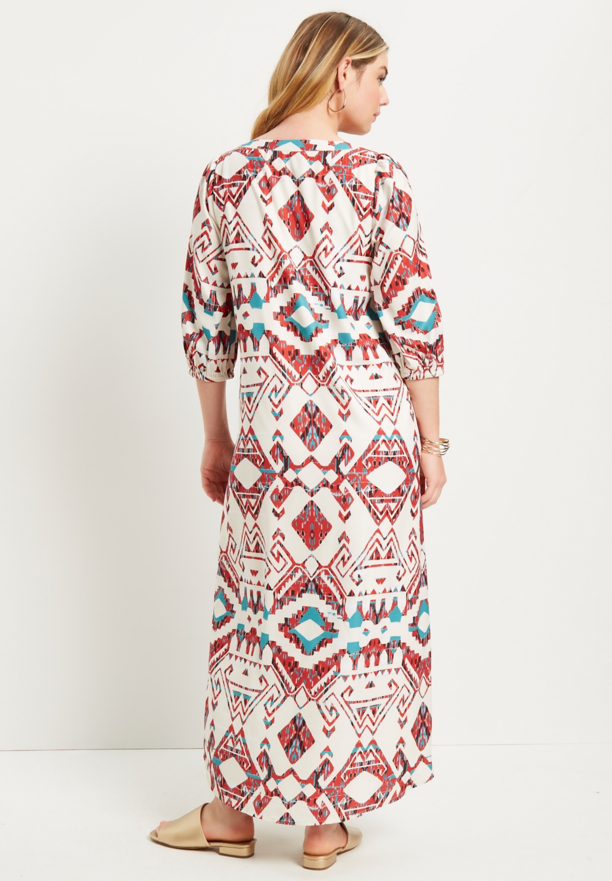 June + Vie Plus Size June + Vie Halcion Boho Maxi Dress