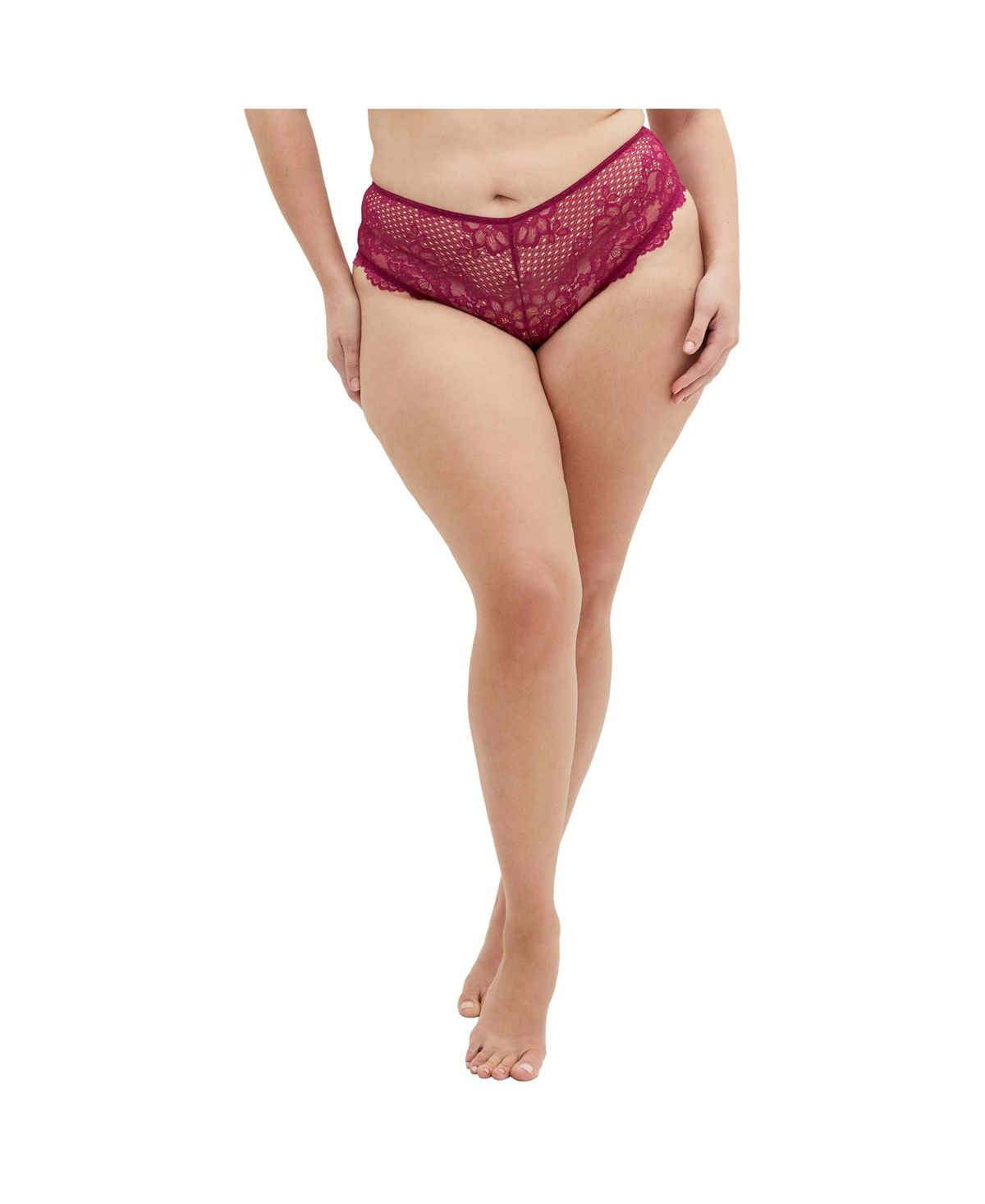 City Chic Plus Size Allure Ouvert Cheeky Panty