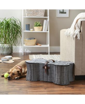 Pet Storage Basket Bone Shape