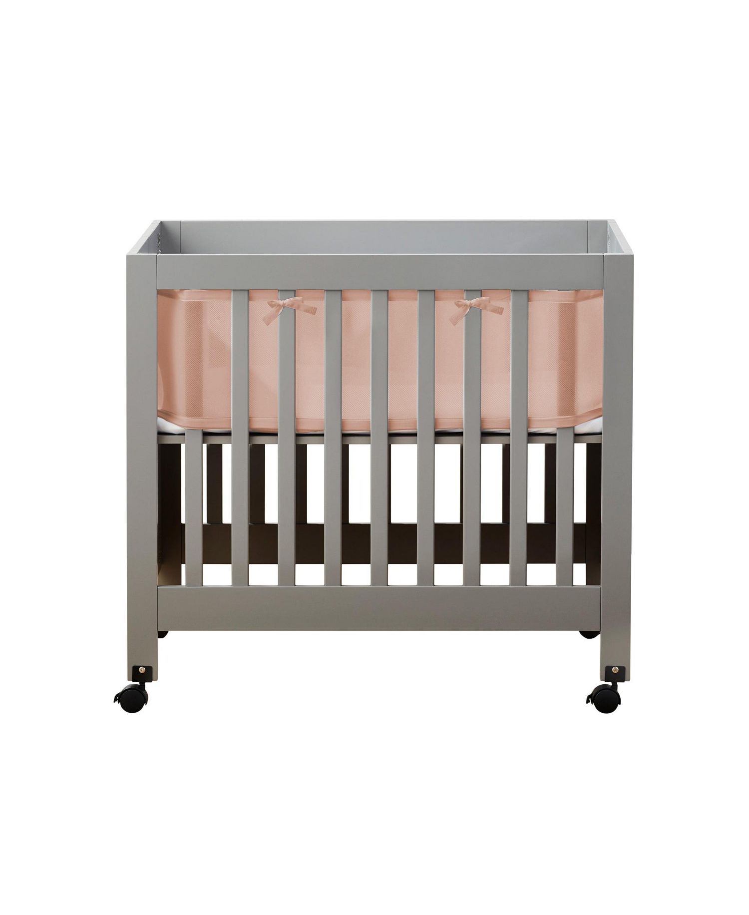 Breathable Mesh Liner for Mini Cribs, Deluxe 4mm Mesh