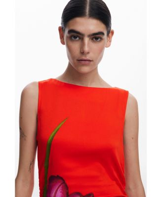 Women's Orchid asymmetrical dress