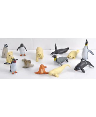 Nature Tube Polar Figurines, 13 Pieces