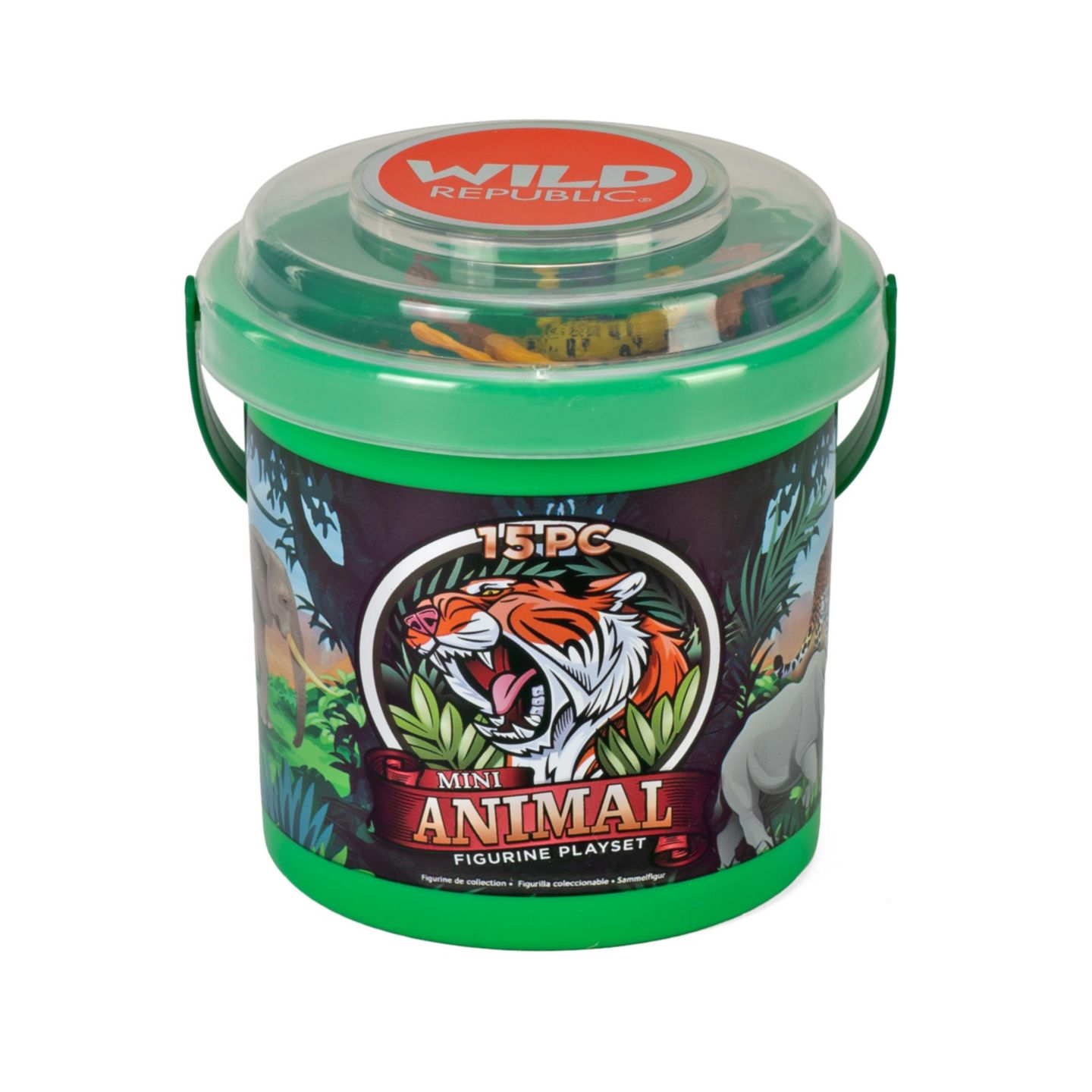 Детские фигурки Wild Republic Adventure Buckets Mini 15-Piece Figurine Set, Ages 3+ — фото 2