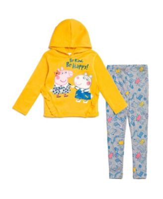 Girls Pullover Fleece Hoodie and Leggings Outfit Set