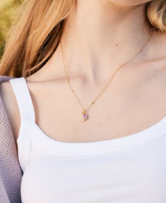 Adeline Heart Birthstone Necklace