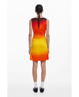 Women's Ombre asymmetrical dress