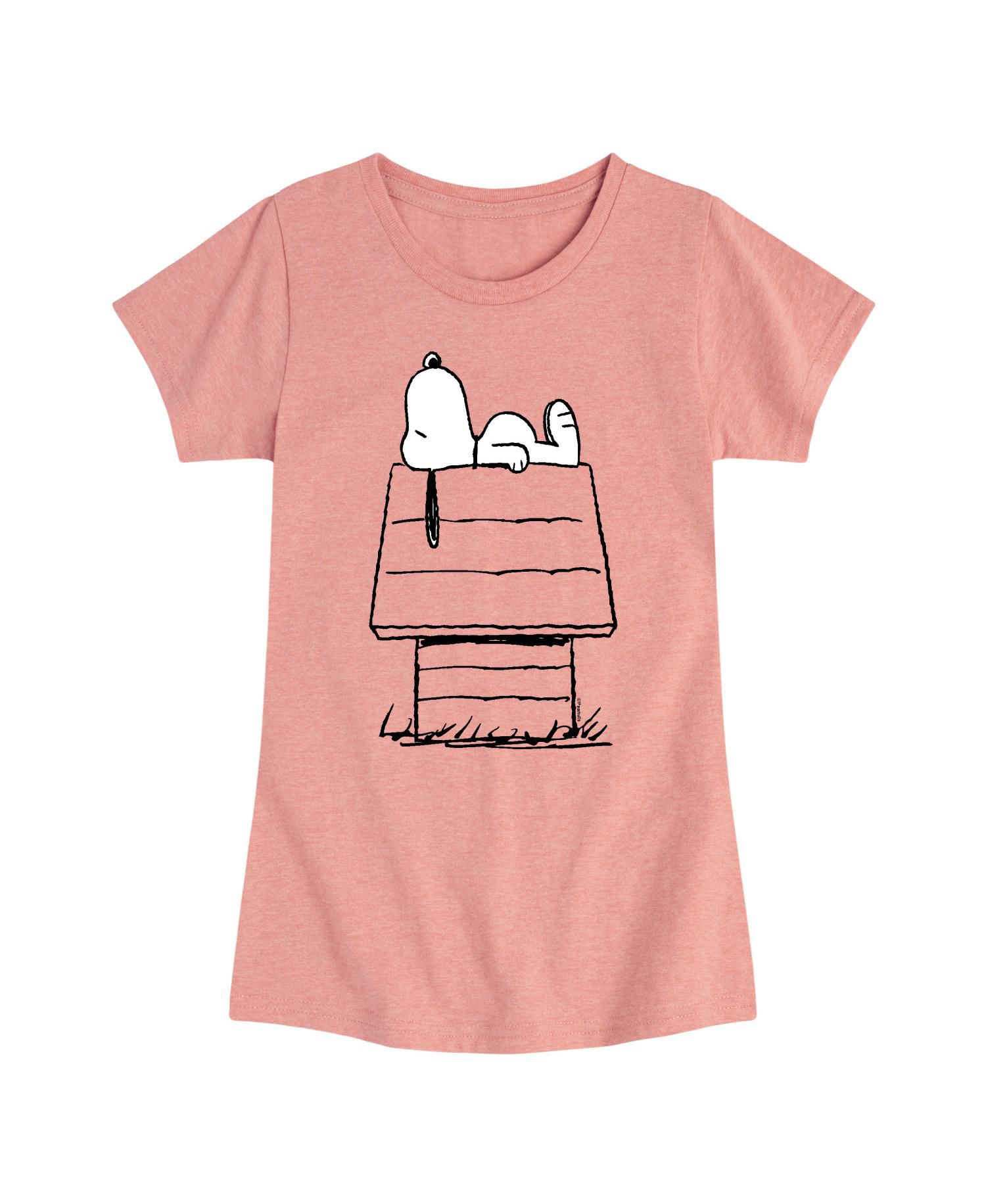 Big Girls Snoopy House Graphic Short Sleeve Tee