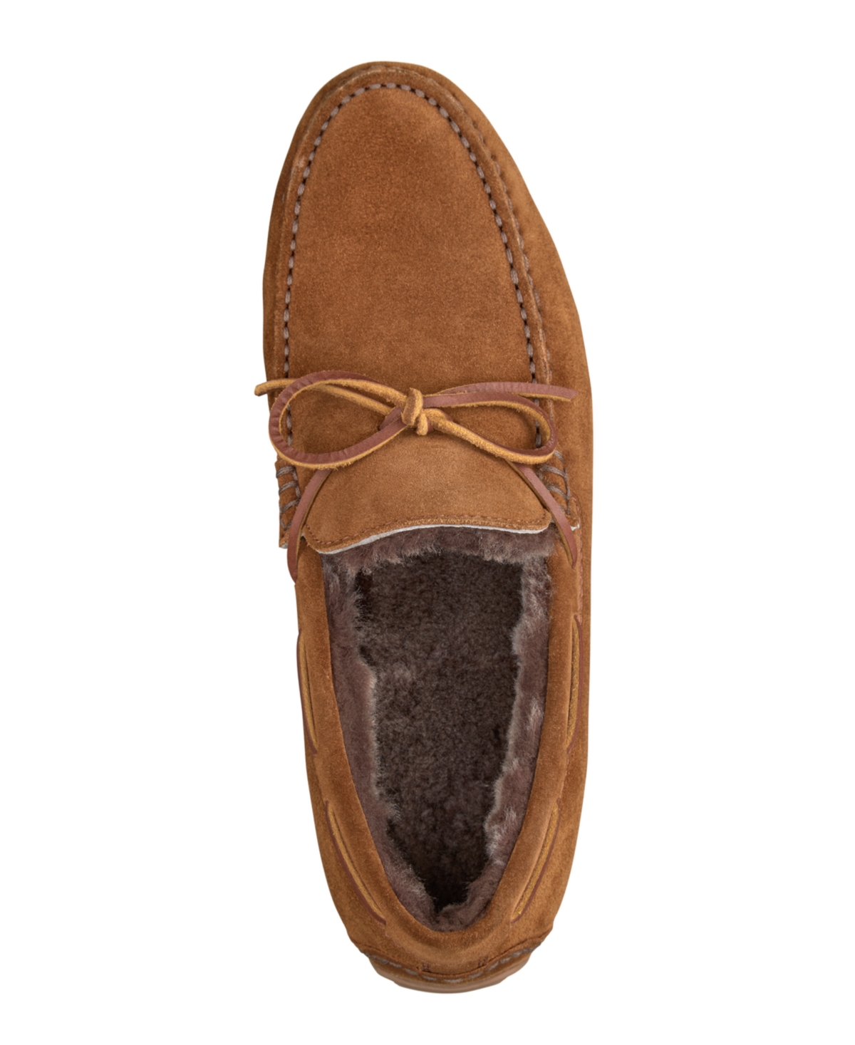 Johnston & Murphy Men's Baldwin Driver One-eye Tie Loafer In Snuff English Suede,shearling