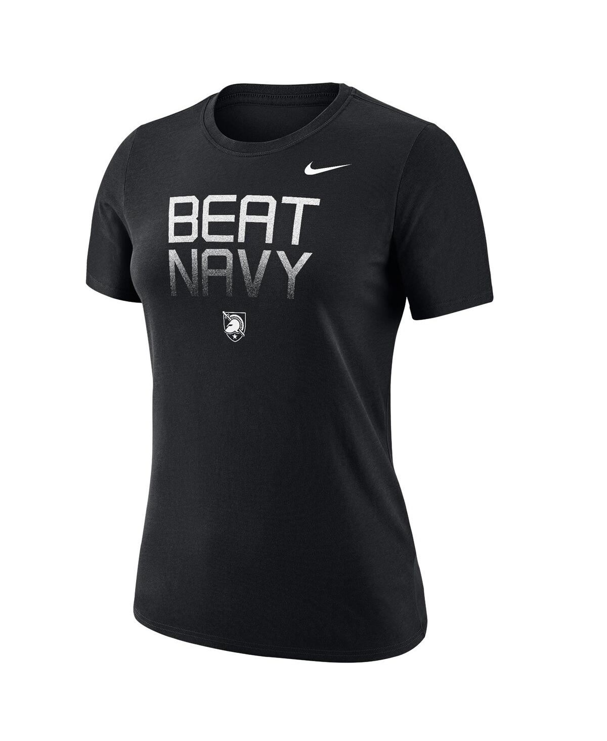 Nike Women's Black Army Black Knights 2024 Rivalry Collection Beat Navy Legend Performance T-shirt In Black