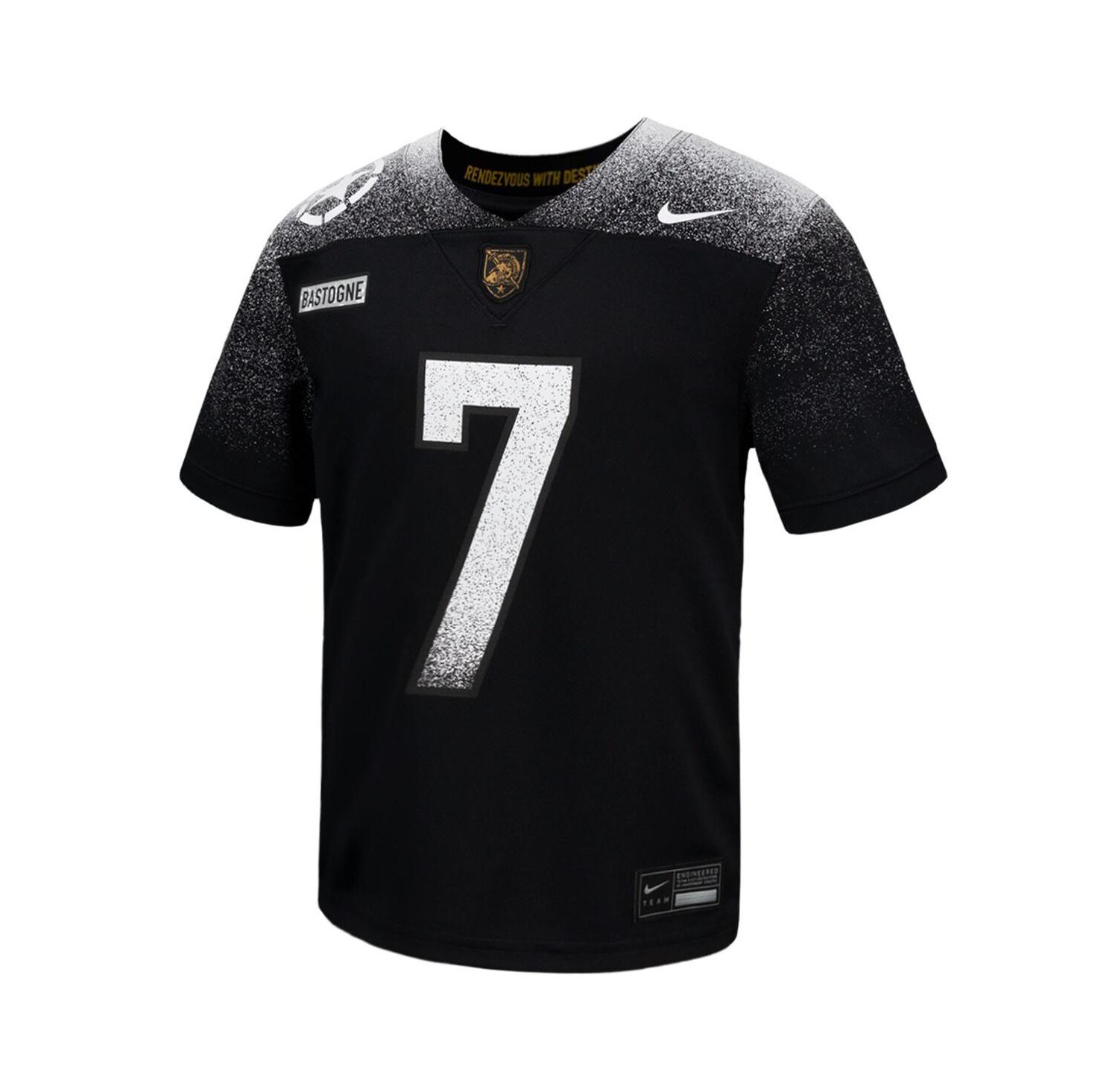 Big Boys and Girls Black Army Black Knights 2024 Rivalry Collection Alternate Replica Football Jersey