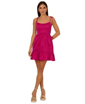 Adrianna - Women's Strapless Taffeta Dress