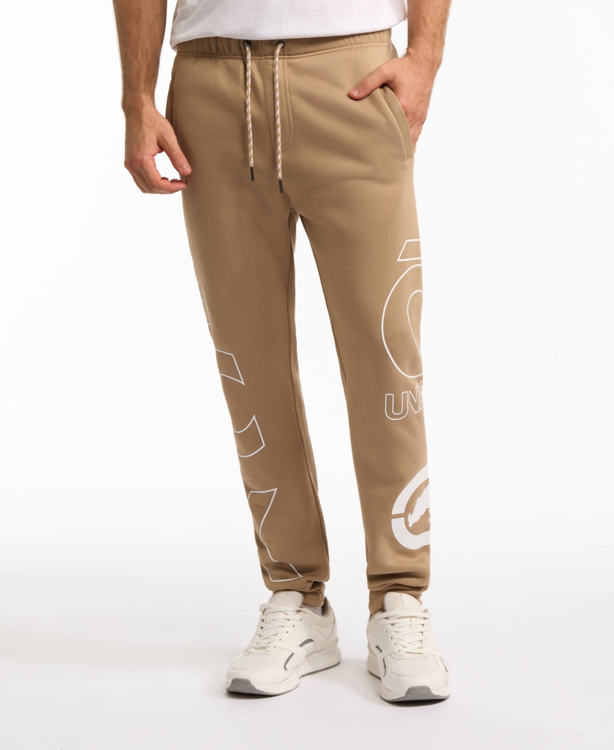 Ecko Unltd Men's Big Print Jogger In Taupe