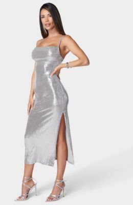 Women's Spaghetti Gown Long Slim Dress