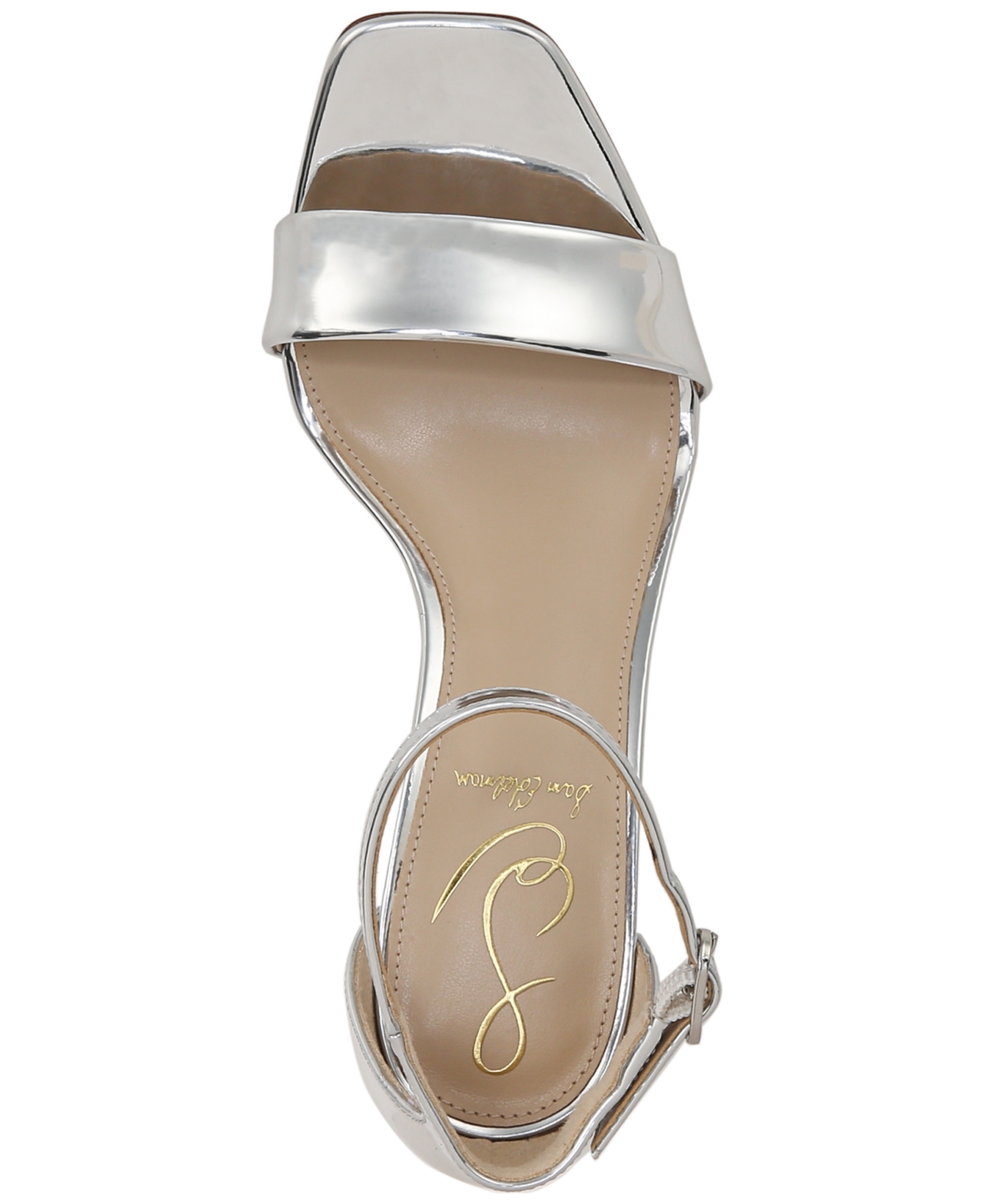 Sam Edelman Daniella Ankle Strap Sandal In Soft Silver Metallic
