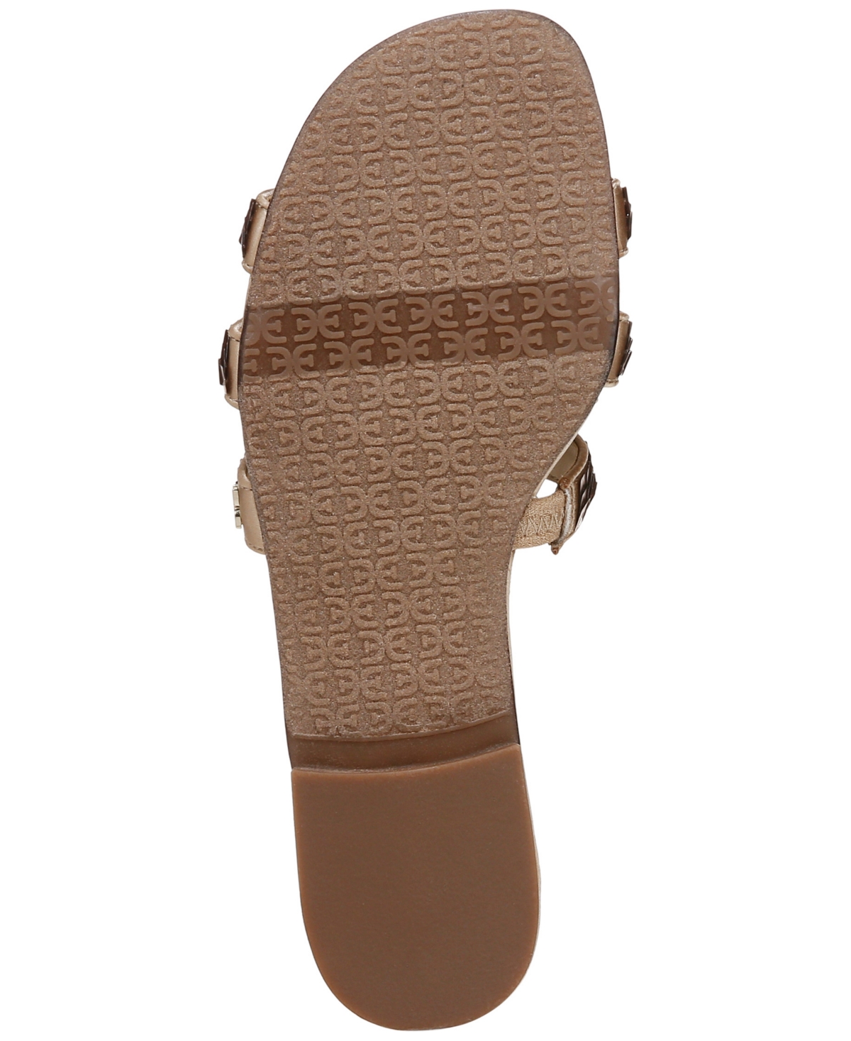 Sam Edelman Bay Glamour Slide Sandal Molten Gold Fabric In Molten Gold