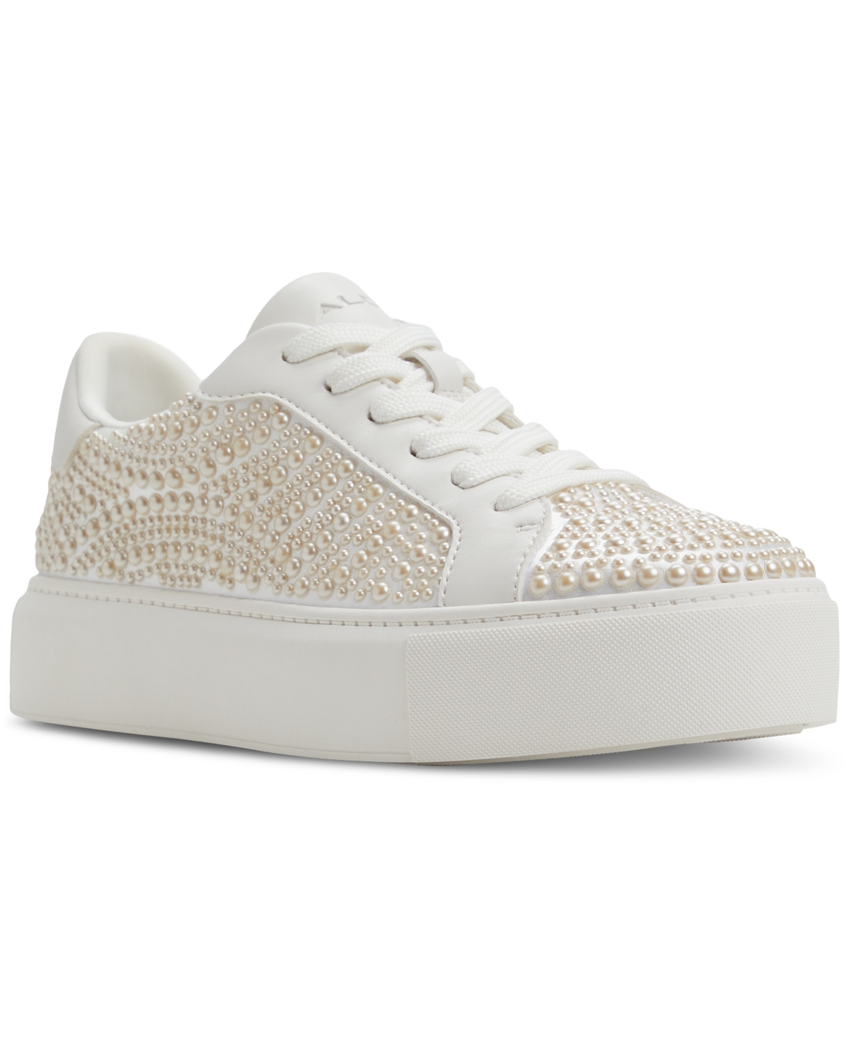 Women's Clovver Lace-Up Low-Top Sneakers - White