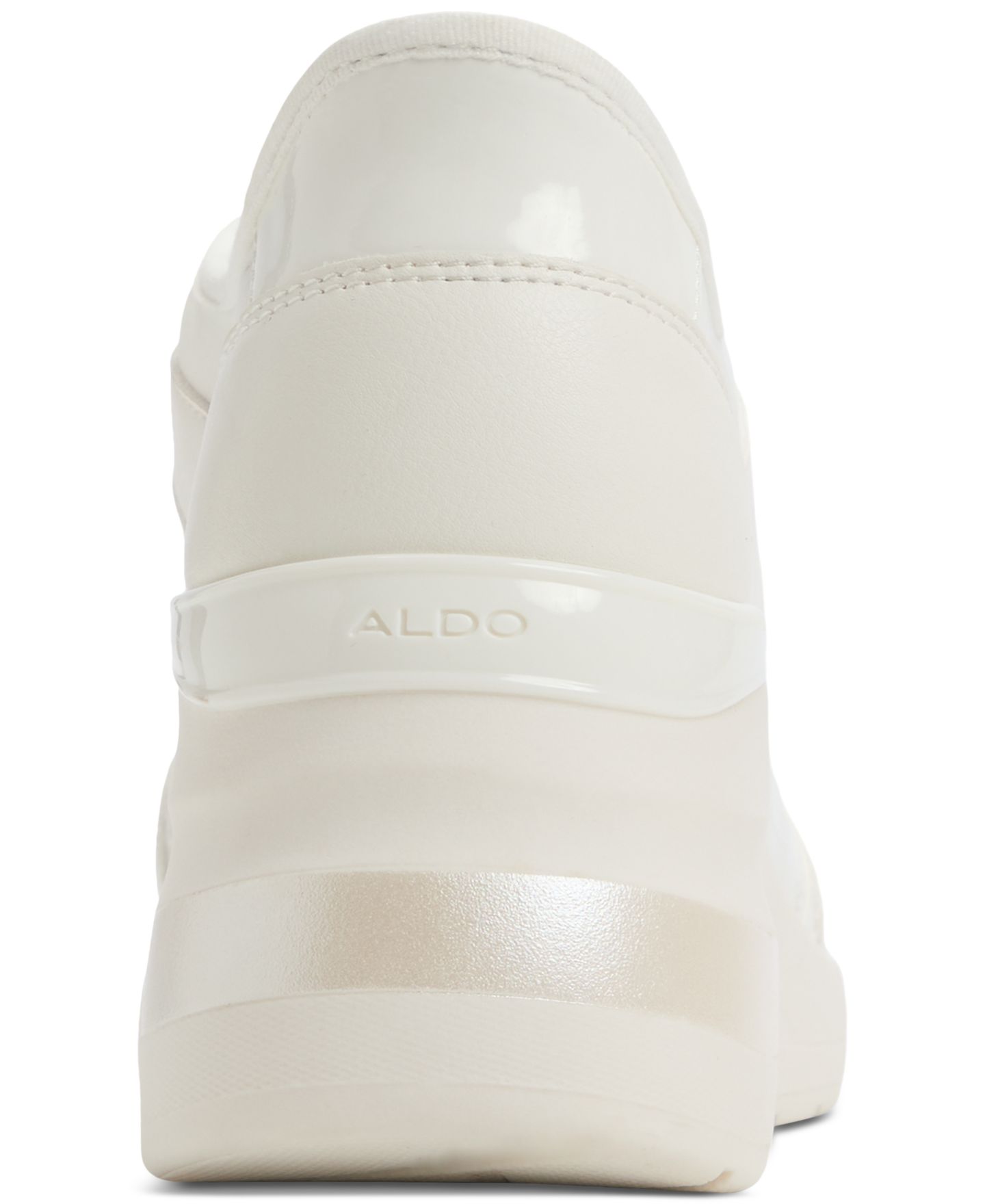 Женские кроссовки ALDO Iconistep Lace-Up Wedge Jogger, цвет: Белый — фото 3