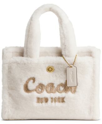 COACH Shearling Cargo Small Tote Bag Macy's