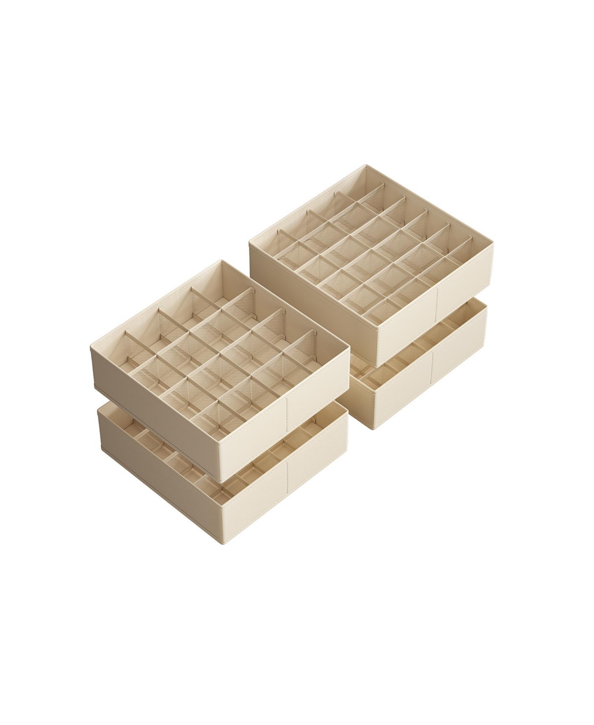 Slickblue Set of Drawer Organizers for Underwear and Closet Storage