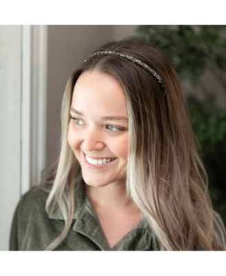 Thin All that Glitters Headband - Black