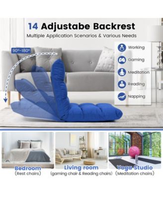 14-Position Adjustable Folding Lazy Gaming Sofa