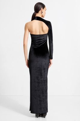 Women's Manhattan Velvet Slit Gown