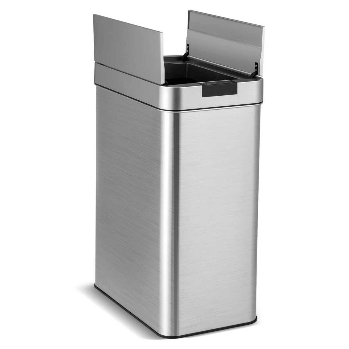Costway Slim Kitchen Trash Can with Wing Lids Automatic Sensor Garbage Can