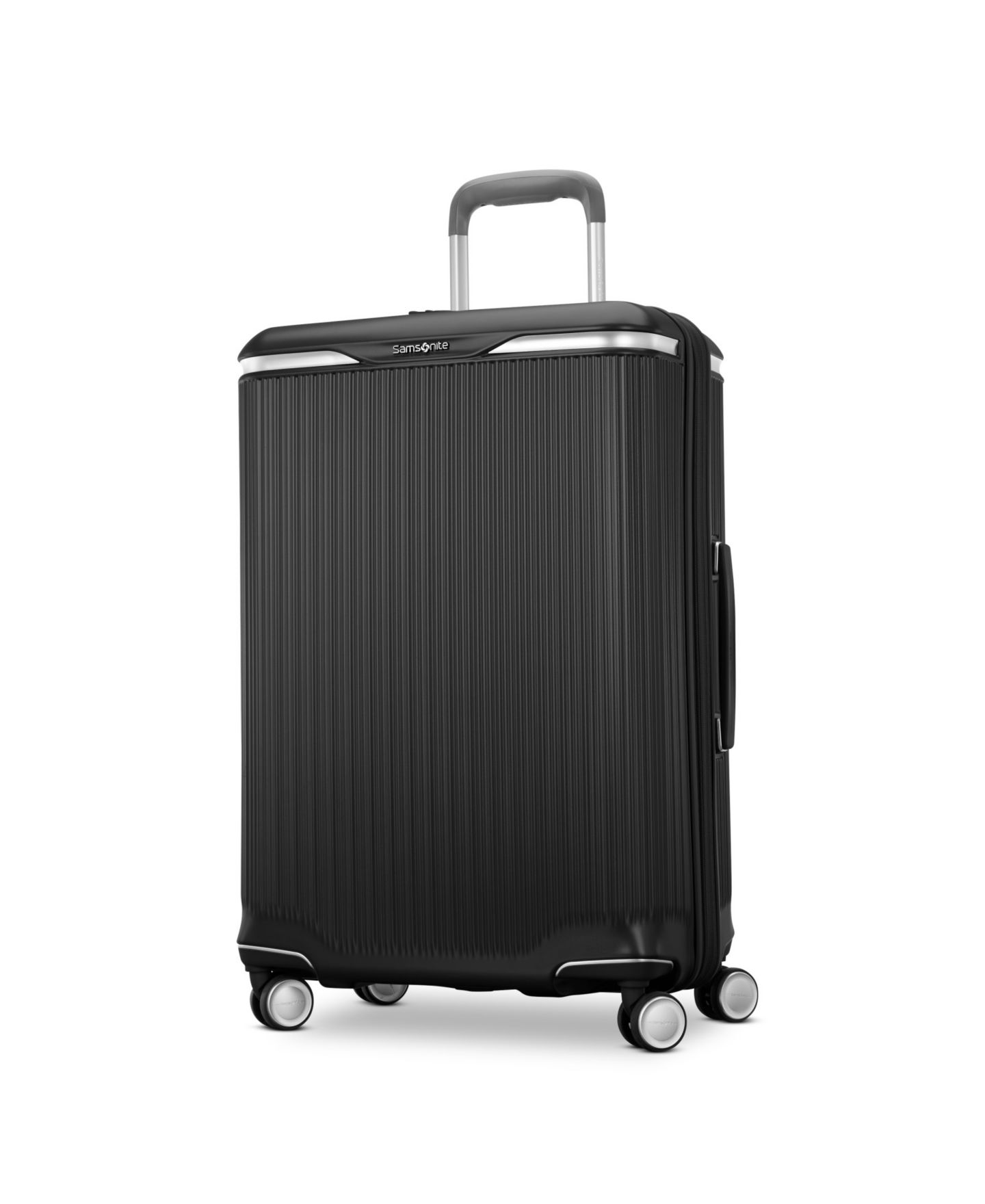 Чемодан Samsonite Silhouette 18 Expandable Medium Hardside Check-in Spinner, цвет: Чёрный — фото 1