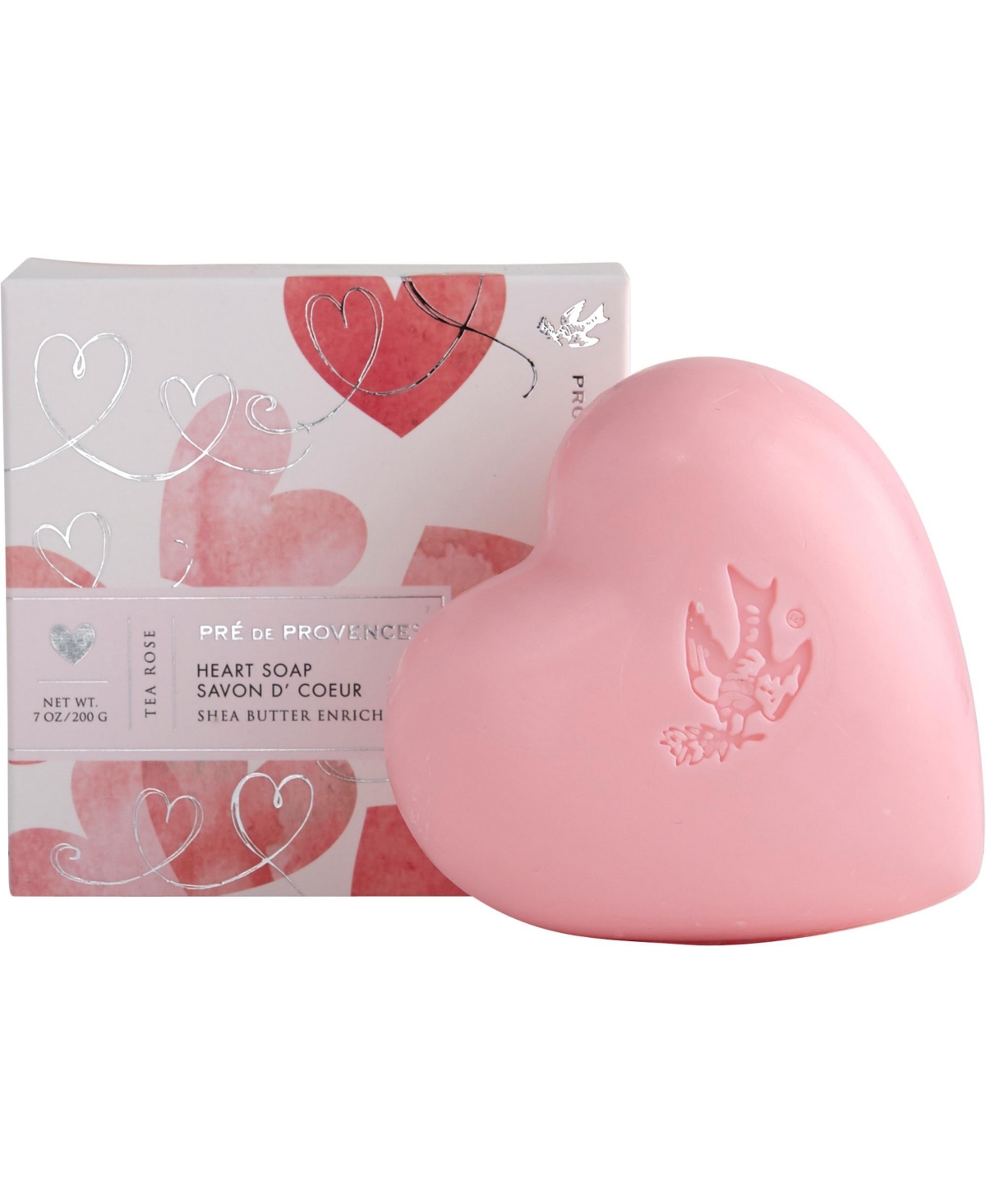 Pre de Provence 200g Heart Cello Gift Bag - Camelia