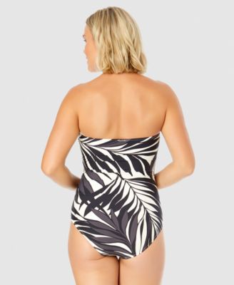Women's Printed Twist-Front One-Piece Swimsuit