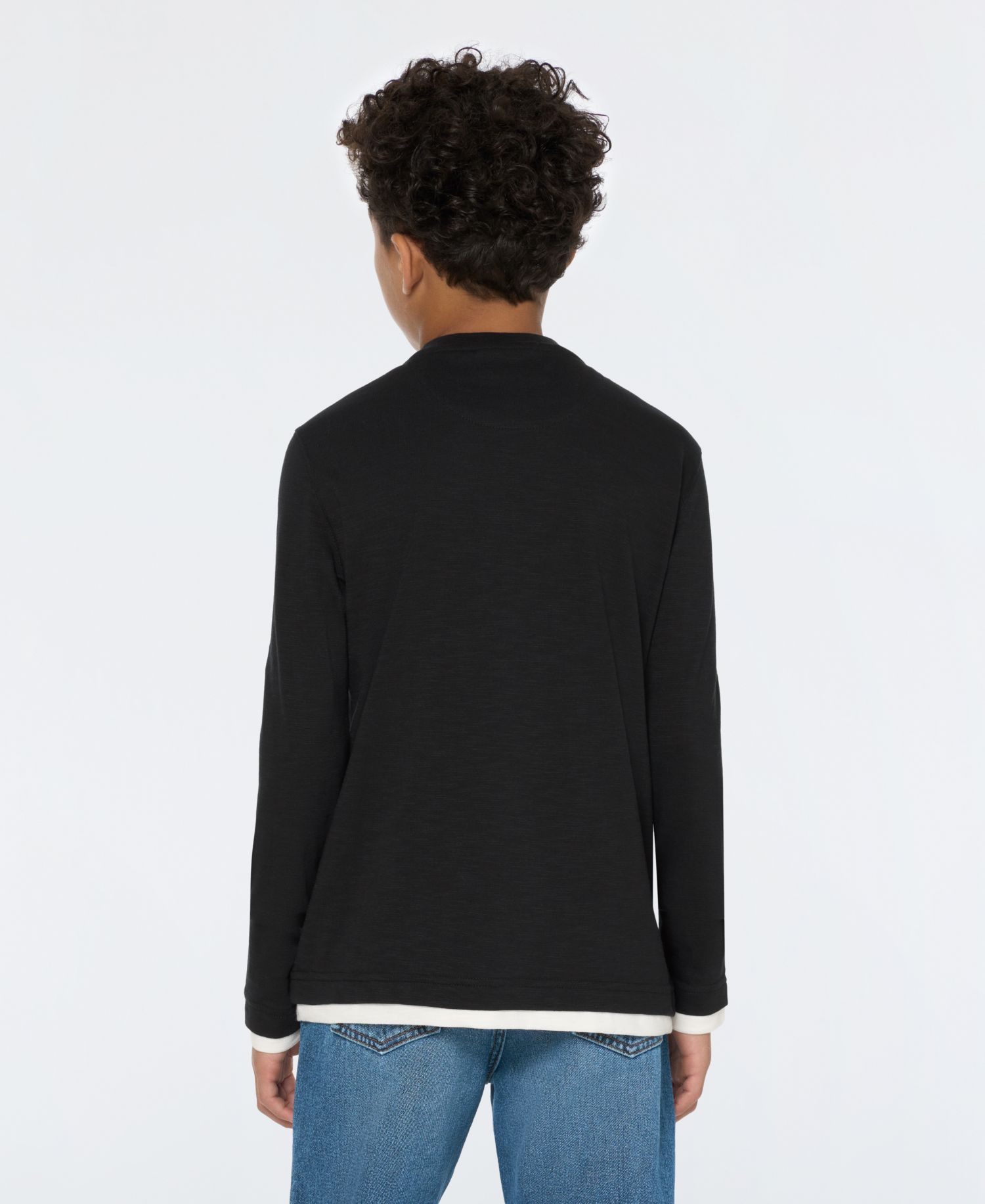 Big Boys Slub Jersey Henley T-Shirt