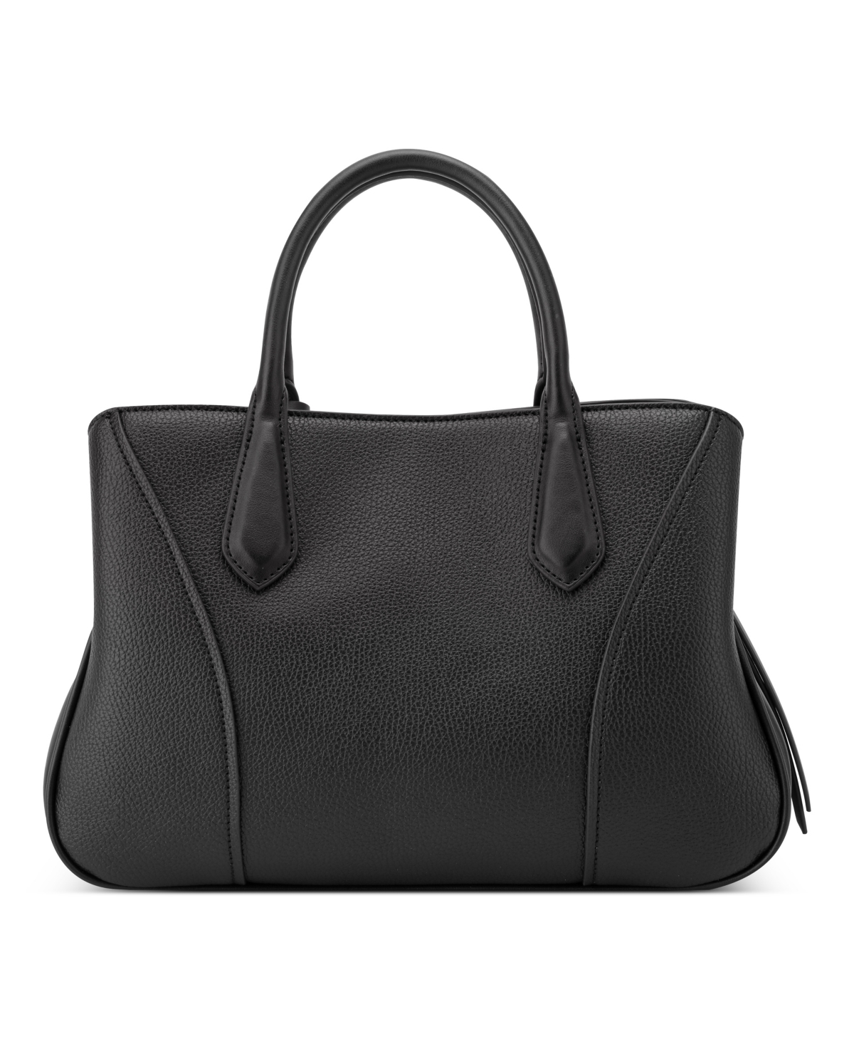 Shop Nine West Bloomfield Triple Compartment Satchel Bag In Black