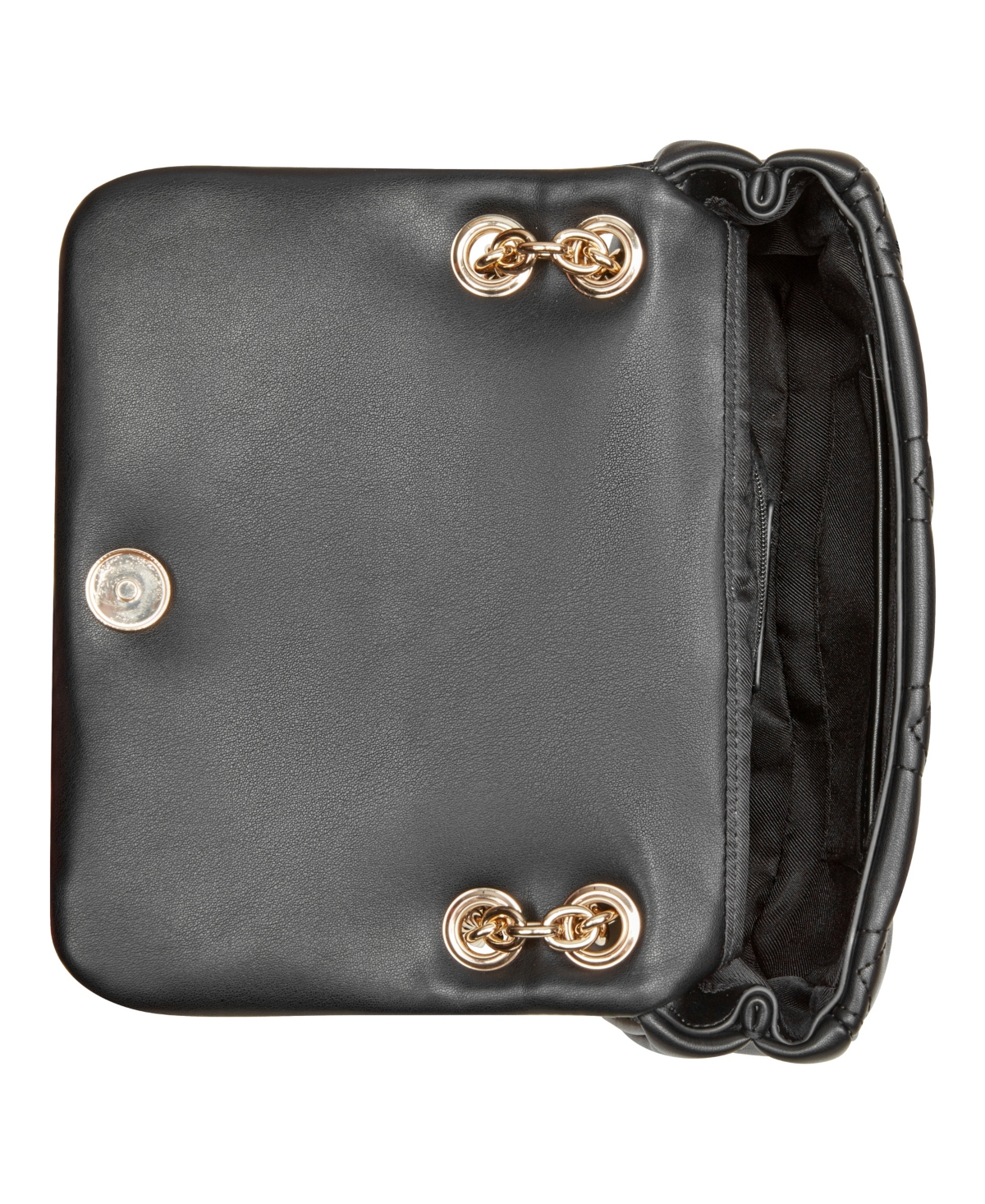 Nine West Rue Chain Convertible Flap Crossbody Bag In Black