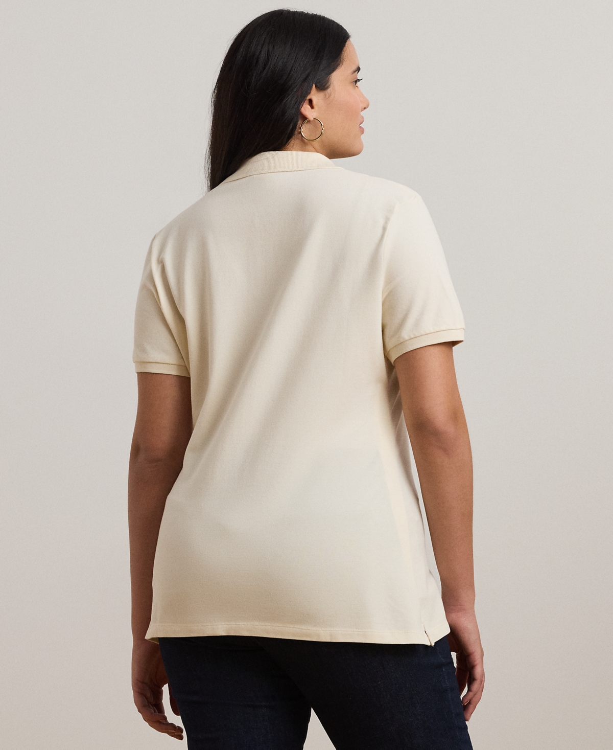 Lauren Ralph Lauren Plus Size Embellished Patch Polo Shirt