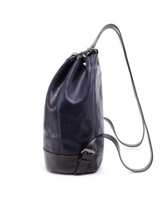 Women's Leather Canna Bucket Backpack