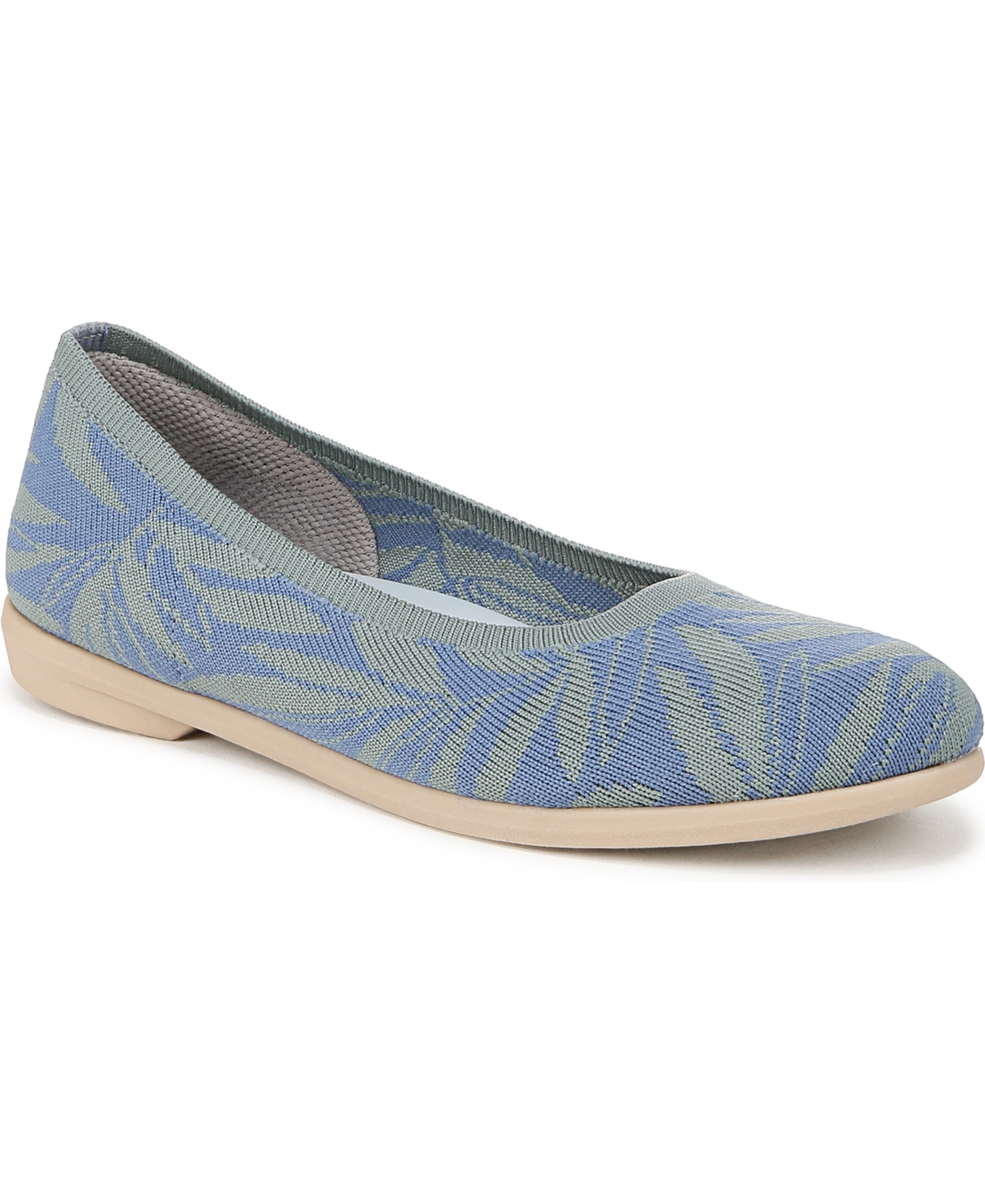 Women's Kit 2 Washable Round Toe Ballerina Flats - Paradise Pink Knit Fabric