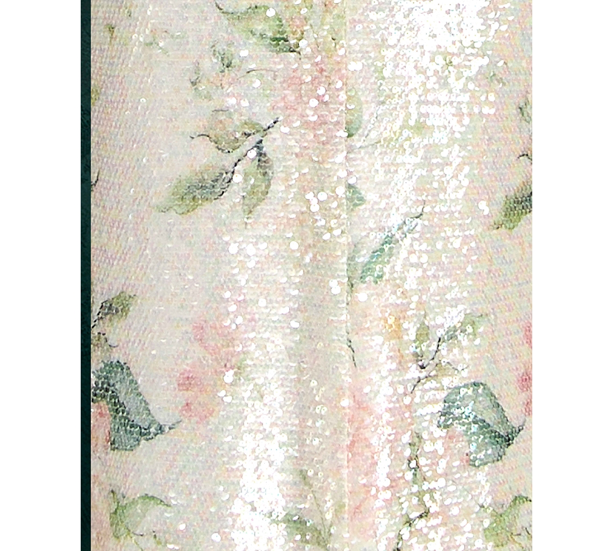 City Studios Juniors' Satin Twist-front Bow-back Sequined Gown In Ivory,green,pink