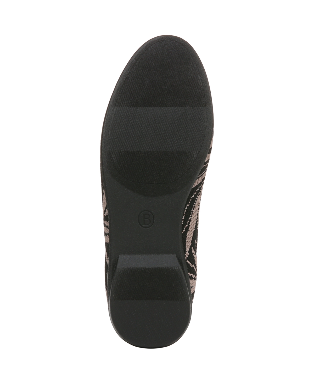 Bzees Women's Kit 2 Washable Round Toe Ballerina Flats In Black Knit Fabric