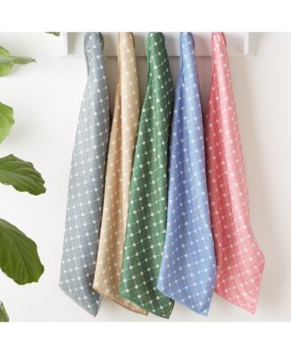 Microfiber Trellis Printed Pet Towel 3 Piece Set