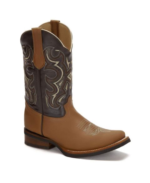 Мужские ботинки Forastero Men Leather Boots Western Cowboy, цвет: Коричневый