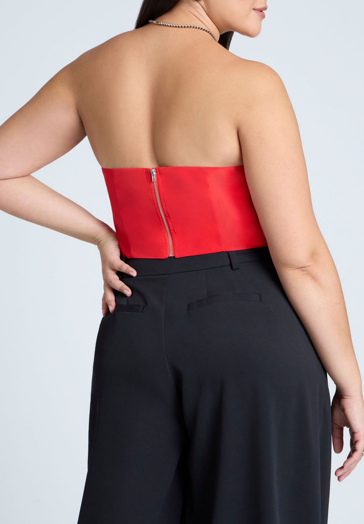 Eloquii Plus Size Dramatic Bust Crop Top
