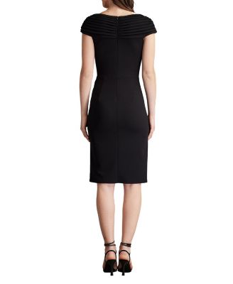 Seton Pleated Drape Cocktail Dress