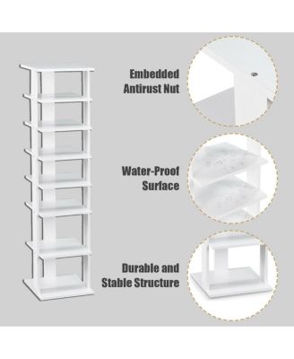 Wooden Shoes Storage Stand 7 Tiers Shoe Rack Organizer Multi-shoe Rack Shoebox