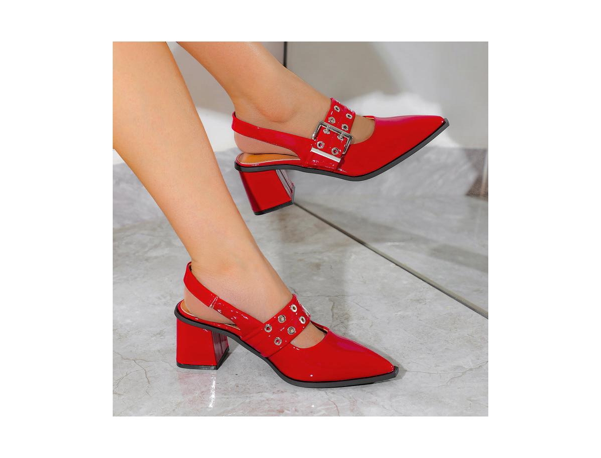 Berness Abigail Buckle Slingback Pump