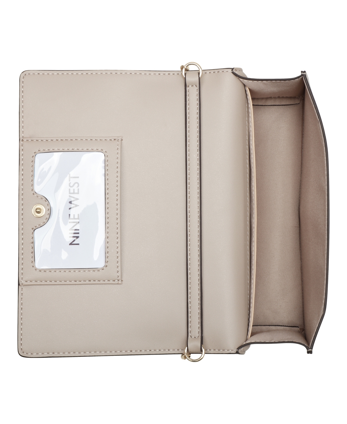 Shop Nine West Omyra Phone Chain Crossbody Bag In Pumice