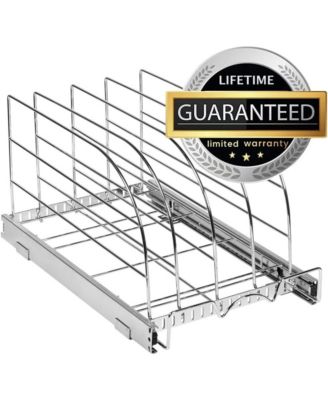  8.5 x 21 In Bakeware Pull Out Organizer for Cookie Sheet, Cutting Board, Bakeware, and Tray