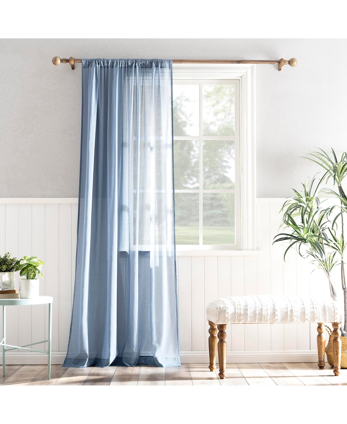 Archaeo 100% Cotton Sheer Curtain